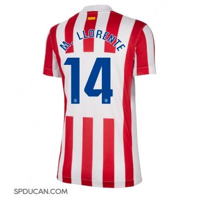 Zenski Nogometni Dres Atletico Madrid Marcos Llorente #14 Domaci 2025-26 Kratak Rukav Zenski Nogometni Dres Atletico Madrid Marcos Llorente #14 Domaci 2025-26 Kratak Rukav